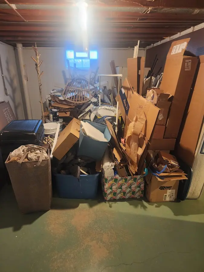 Roll-off dumpster container at job site for Construction Dumpster Rental in New Boston